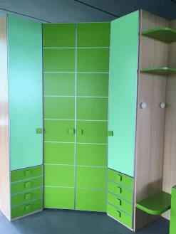 Sale OFFERTA cameretta con MATERASSO MEMORY E RETE OMAGGIO mod GREEN di CUCINESTORE Camerette