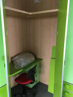 Sale OFFERTA cameretta con MATERASSO MEMORY E RETE OMAGGIO mod GREEN di CUCINESTORE Camerette