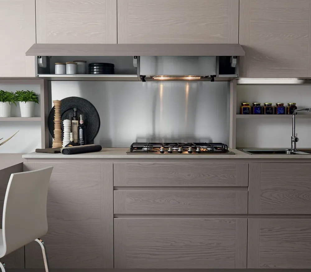 Outlet OFFERTA Cucina ad angolo con BANCONE CUCINE MODELLO DADA Cucine Ad Angolo|Cucine Moderne
