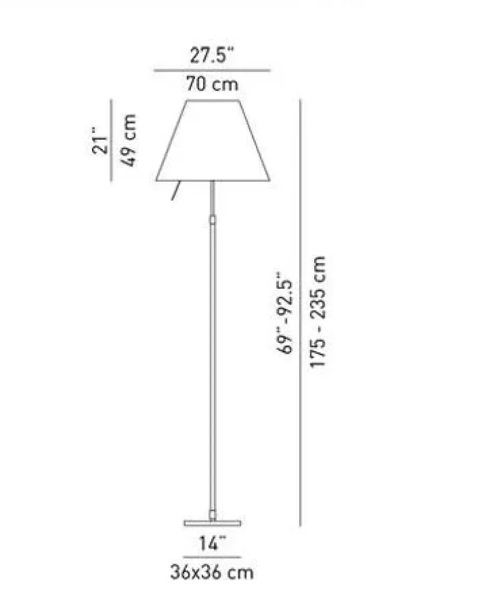 Offerta Outlet: Lampada da terra Grande Costanza D13GT. Acquista ora!^Luceplan Best