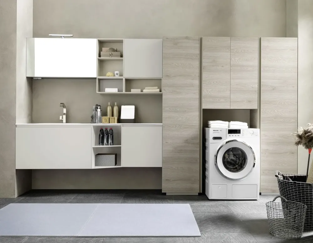 Baxar Offerta Outlet: Mobile Laundry System C7 per la sala da bagno.- Mobili Bagno A Terra