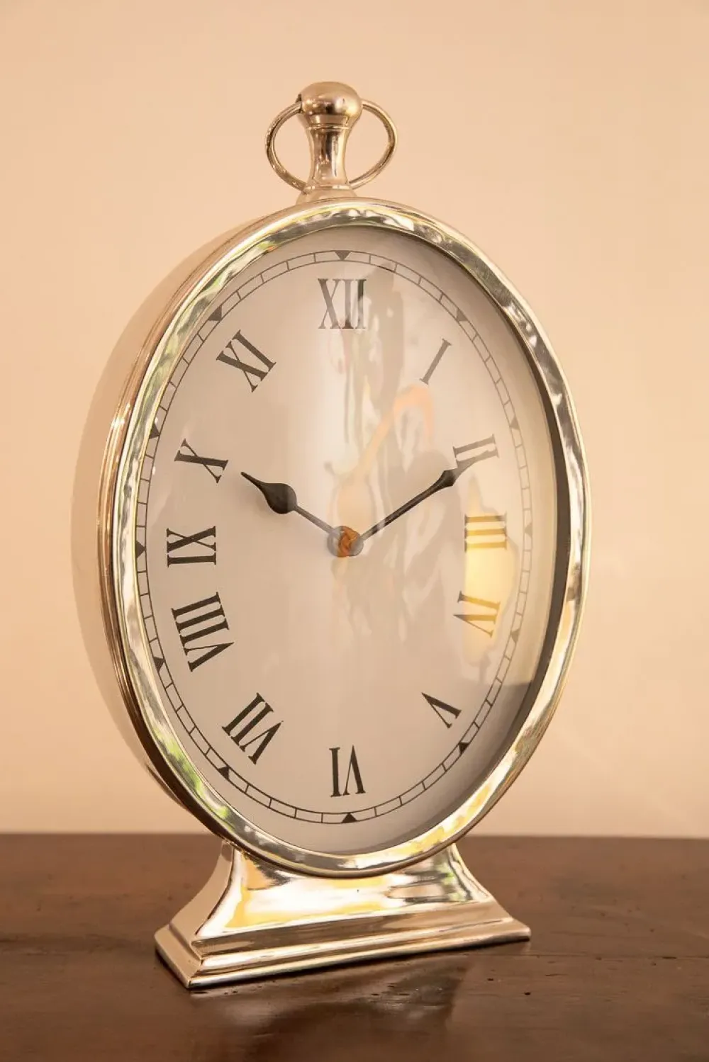 Oggettistica Orologio da tavolo in acciaio lucido in OFFERTA OUTLET^Artigianale Discount