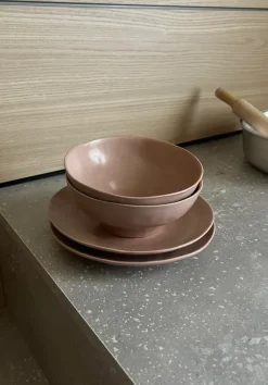 Artigianale Oggettistica Set 4 piattini rosa in OFFERTA OUTLET!- Oggettistica