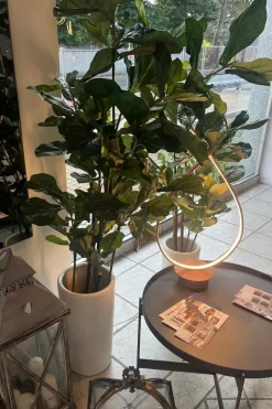 Outlet Oggettistica Ficus lyrata grande pianta finta in OFFERTA OUTLET! Oggettistica