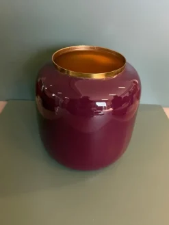 Oggettistica Vaso bombato smaltato di a PREZZI OUTLET^Artigianale Outlet