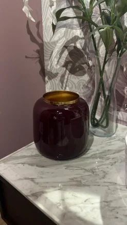 Oggettistica Vaso bombato smaltato di a PREZZI OUTLET^Artigianale Outlet