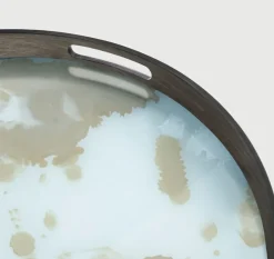 Oggettistica Vassoio in vetro e legno ethnicraft di in offerta^Artigianale Online