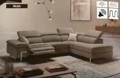 Collezione esclusiva Olga relax elettrico in Tessuto a prezzo scontato- Divani