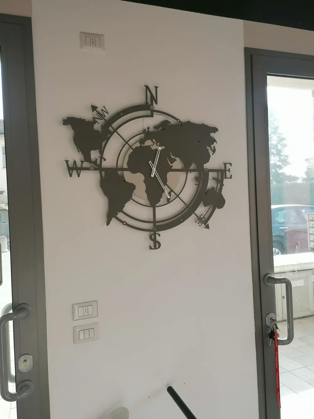 Orologio planisfero grande in stile moderno a prezzo scontato^Artigianale Outlet