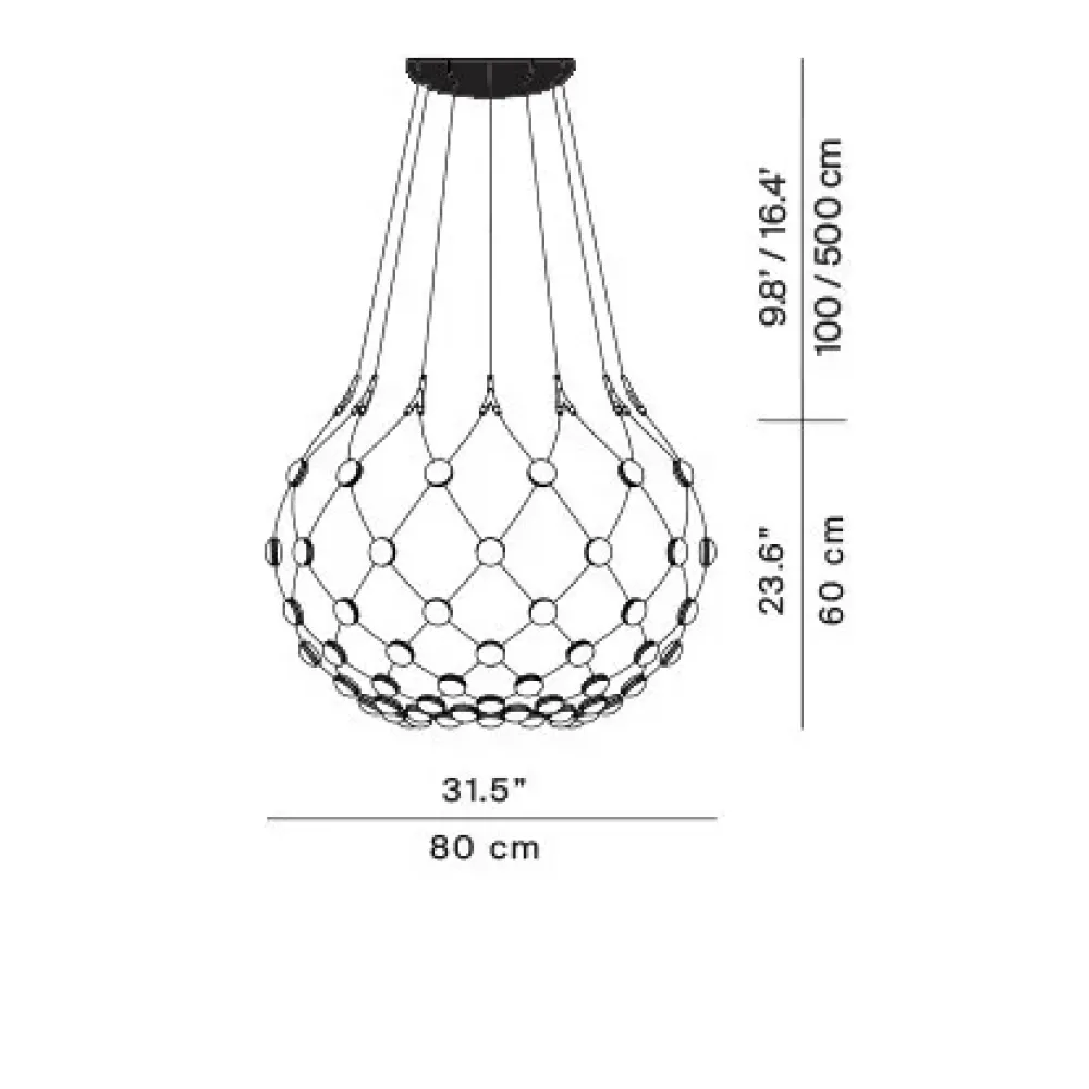 Outlet: Lampada Mesh d86npi a prezzo scontato! Lampade A Sospensione