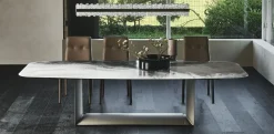 Outlet: Tavolo , piano in vetro rettangolare. Prezzo scontato!^Cattelan Italia Discount