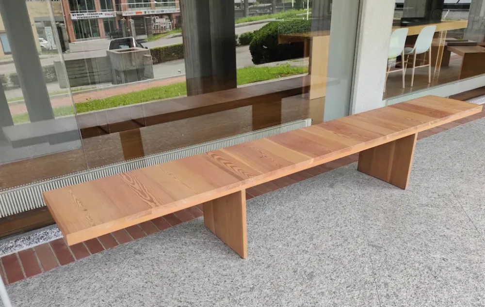 Artigianale Panca larice : sedia da giardino in Offerta Outlet- Sedie Da Giardino