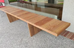 Artigianale Panca larice : sedia da giardino in Offerta Outlet- Sedie Da Giardino