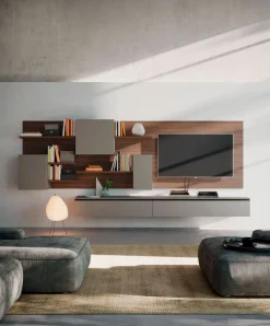 Parete attrezzata 2 in stile design a prezzo scontato^Orme New