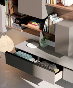 Parete attrezzata 2 in stile design a prezzo scontato^Orme New