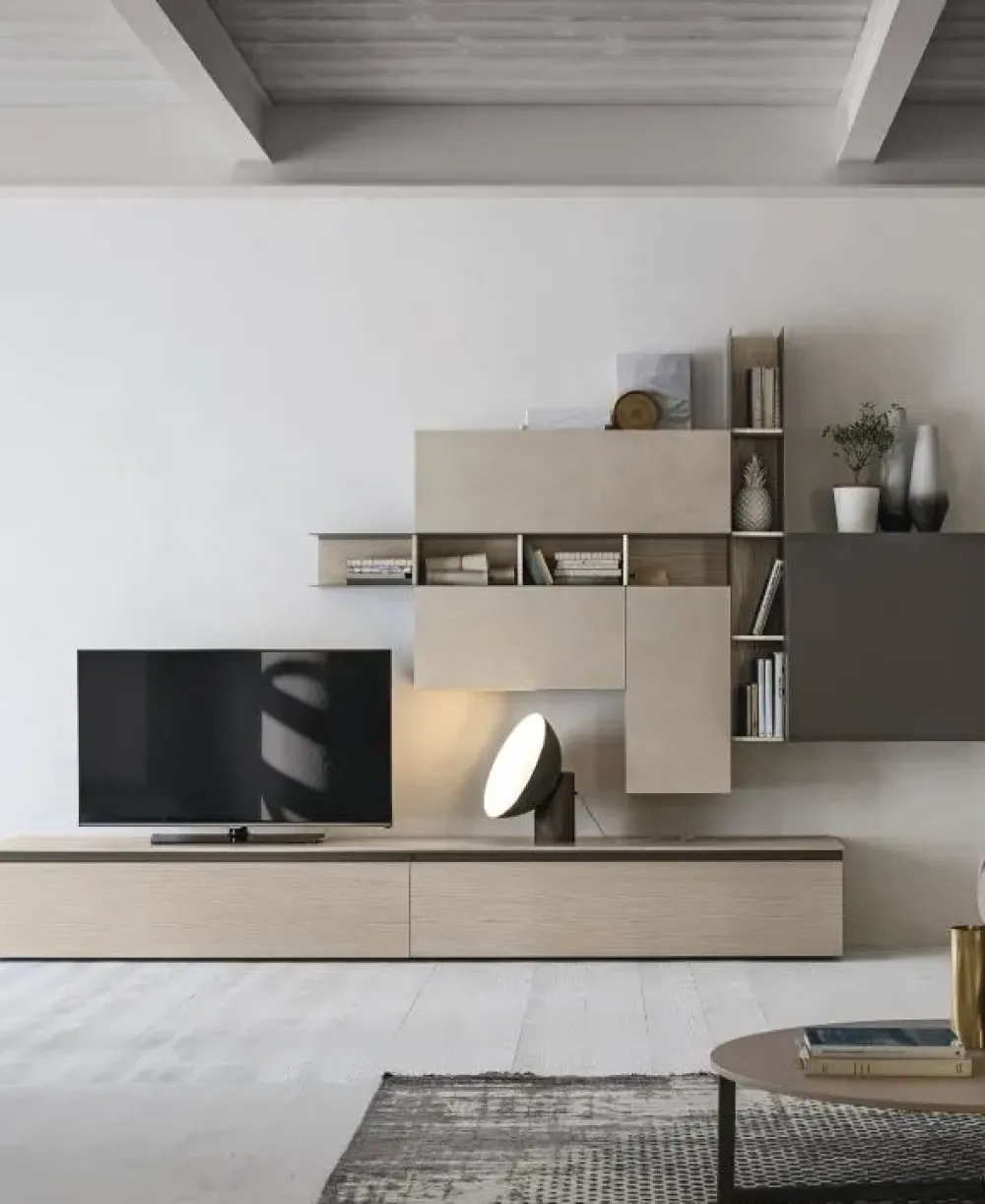 Best Parete attrezzata A107 in stile moderno a prezzo scontato Pareti Attrezzate