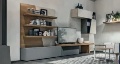 Tomasella Parete attrezzata A064 in laccato opaco a prezzo Outlet- Pareti Attrezzate