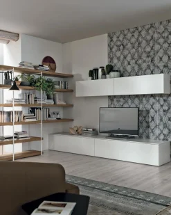 Best Parete attrezzata A076 in stile moderno a prezzo scontato Soggiorni Completi