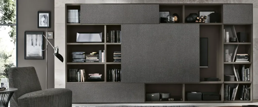 Tomasella Parete attrezzata A122 OFFERTA OUTLET- Soggiorni Completi