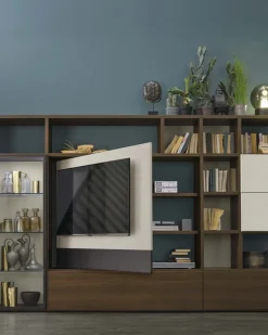 New Parete attrezzata A117 in stile moderno a prezzo scontato Pareti Attrezzate