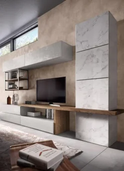 Parete attrezzata Alba 1 606 di scontata del 30%^Albamobili Discount