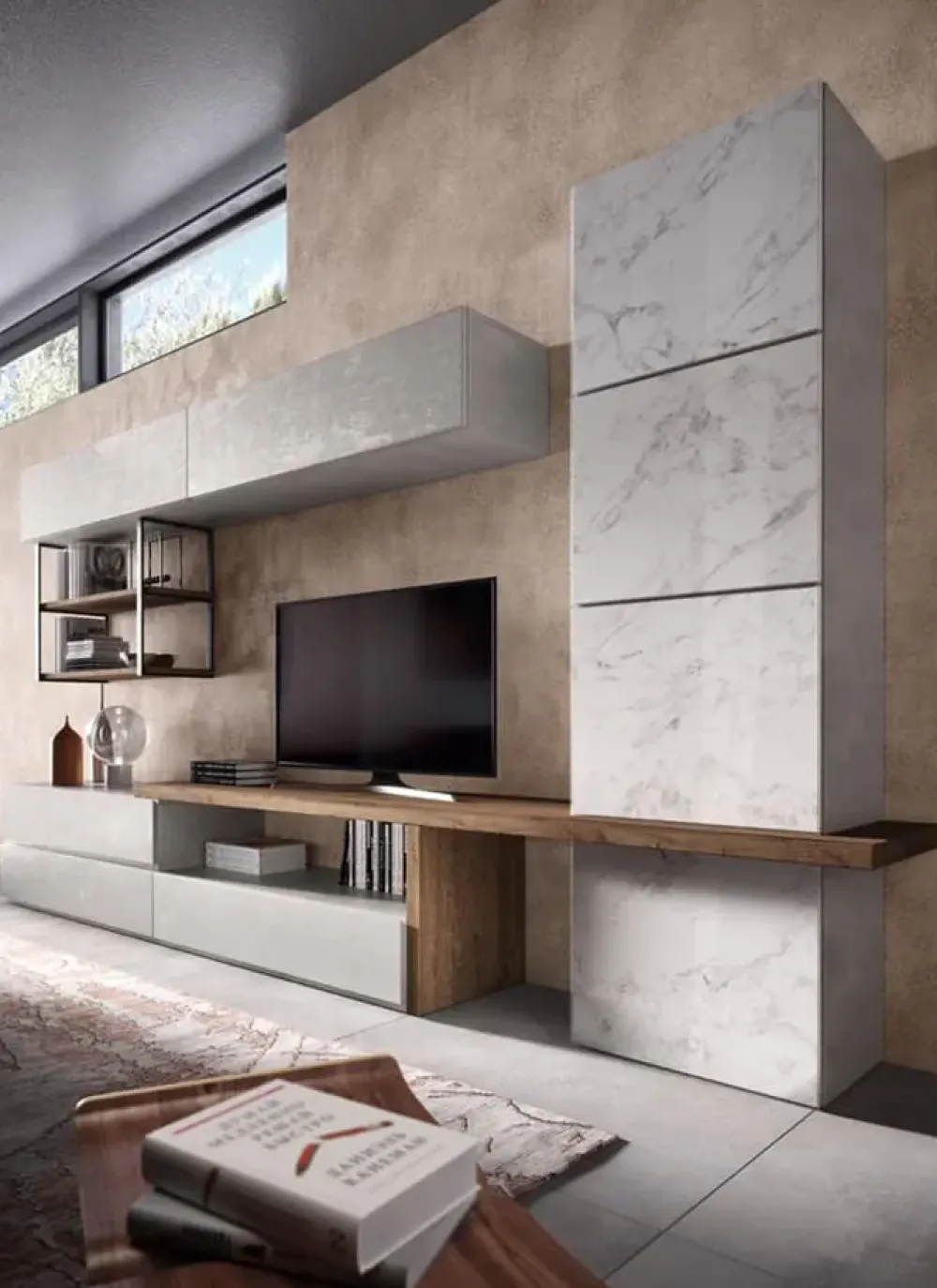 Parete attrezzata Alba 1 606 di scontata del 30%^Albamobili Discount