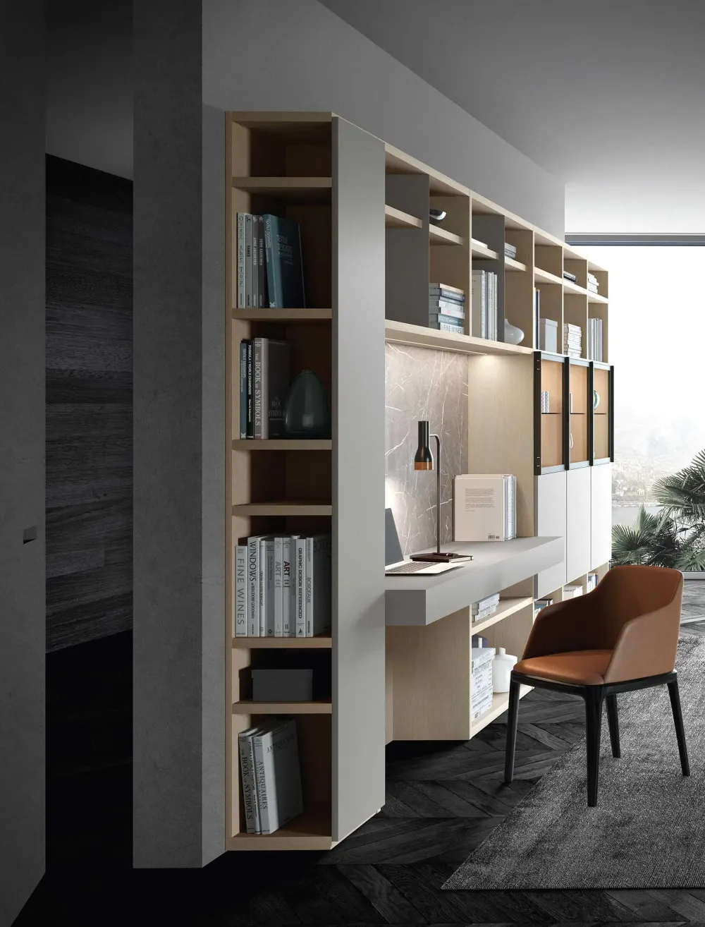 Parete attrezzata Astor 1 in stile design a prezzo ribassato^Astor Mobili Hot