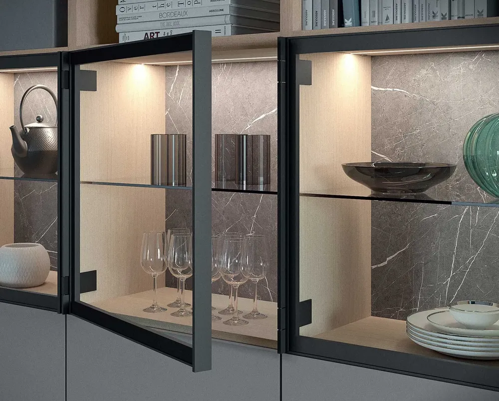 Parete attrezzata Astor 1 in stile design a prezzo ribassato^Astor Mobili Hot