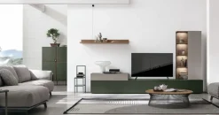 Parete attrezzata At116 in stile design a prezzo ribassato^Tomasella New