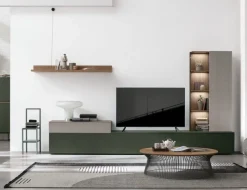 Parete attrezzata At116 in stile design a prezzo ribassato^Tomasella New