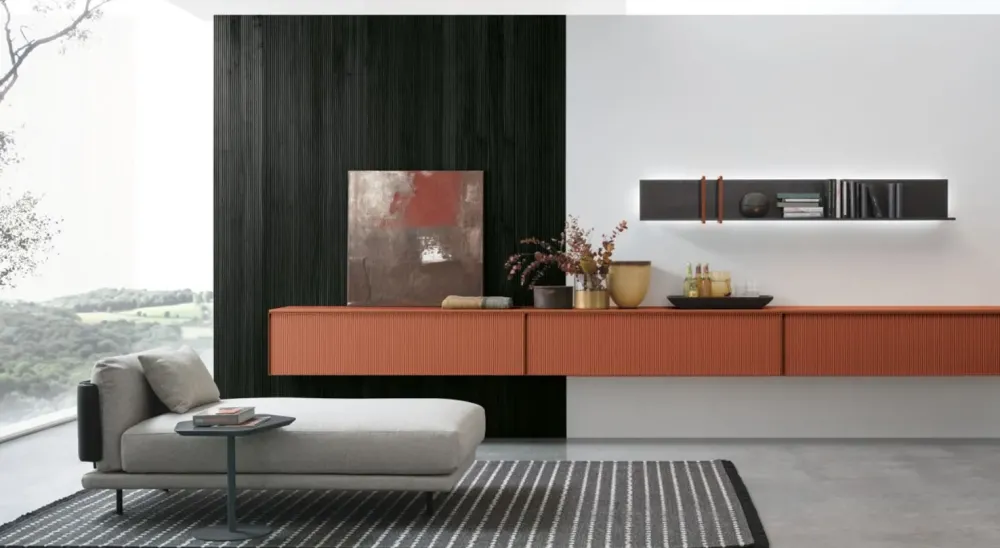 Tomasella Parete attrezzata At135 in stile design a prezzo scontato- Pareti Attrezzate