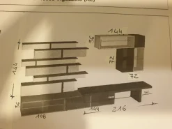 Parete attrezzata Atlante in stile moderno a prezzo ribassato affrettati^Tomasella Online