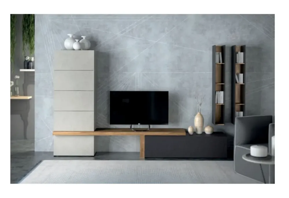 Parete attrezzata Atlante skt36 in stile design a prezzo scontato^Tomasella Outlet