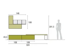 Discount Parete attrezzata Atlante skt28 di scontata del 30% Pareti Attrezzate
