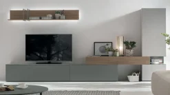 New Parete attrezzata Atlante   in stile moderna a prezzo scontato Pareti Attrezzate