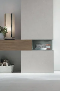 New Parete attrezzata Atlante in stile moderna a prezzo scontato Pareti Attrezzate