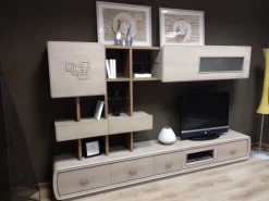 Cantiero Parete attrezzata in legno a prezzo scontato- Pareti Attrezzate