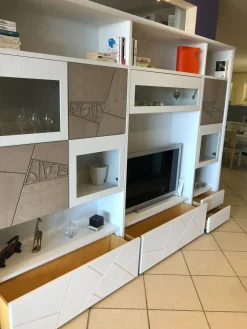 Modo 10 Parete attrezzata Collezione decor   in stile classico a prezzo ribassato- Pareti Attrezzate