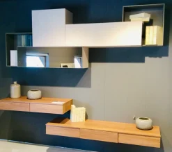 Artigianale Parete attrezzata Comp 19 in stile moderno a prezzo ribassato- Pareti Attrezzate