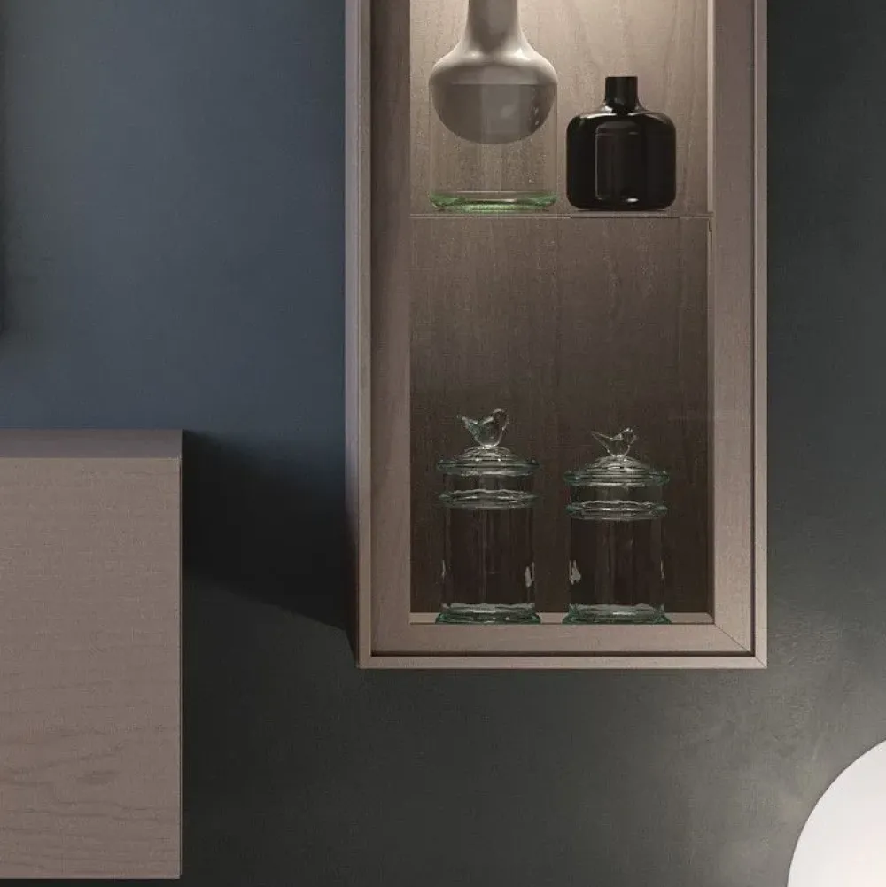 Artigianale Parete attrezzata Comp 12 nova in stile design a prezzo ribassato- Pareti Attrezzate