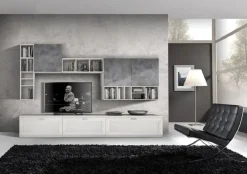 Parete attrezzata Componibile con inserti grafite scontato del 30% di in OFFERTA OUTLET^Gierre Mobili New