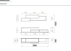 Online Parete attrezzata Composizione soggiorno alice 040 di scontata del 31% Pareti Attrezzate