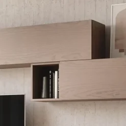 Mobilificio Bellutti Parete attrezzata Composizione porta tv nova in stile moderna a prezzo ribassato- Pareti Attrezzate