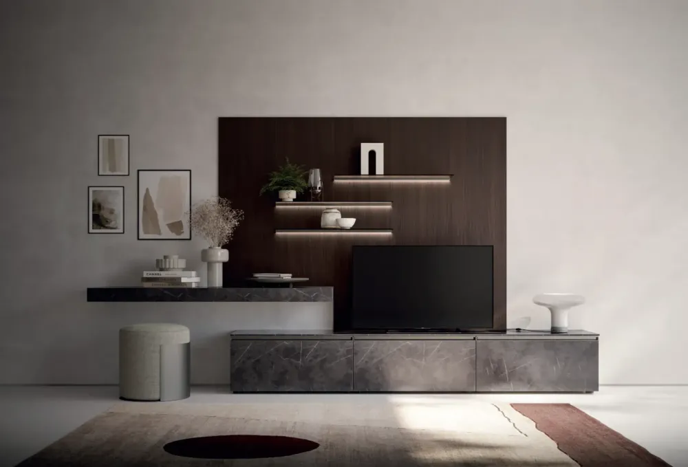 Hot Parete attrezzata Composizione soggiorno lara 0019 di scontata del 33% Pareti Attrezzate