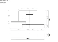 Hot Parete attrezzata Composizione soggiorno lara 0019 di scontata del 33% Pareti Attrezzate