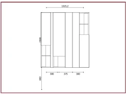 Outlet Parete attrezzata Composizione san giacomo di in OFFERTA OUTLET Pareti Attrezzate
