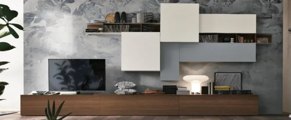 Tomasella Parete attrezzata Composizione a106 in stile design a prezzo scontato- Pareti Attrezzate