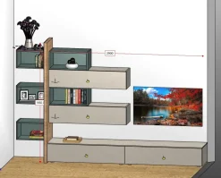 Orme Parete attrezzata Day 08 dell'azienda con uno sconto esclusivo- Pareti Attrezzate