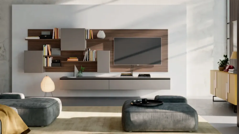 Orme Parete attrezzata Day 02 in stile moderna a prezzo ribassato- Pareti Attrezzate