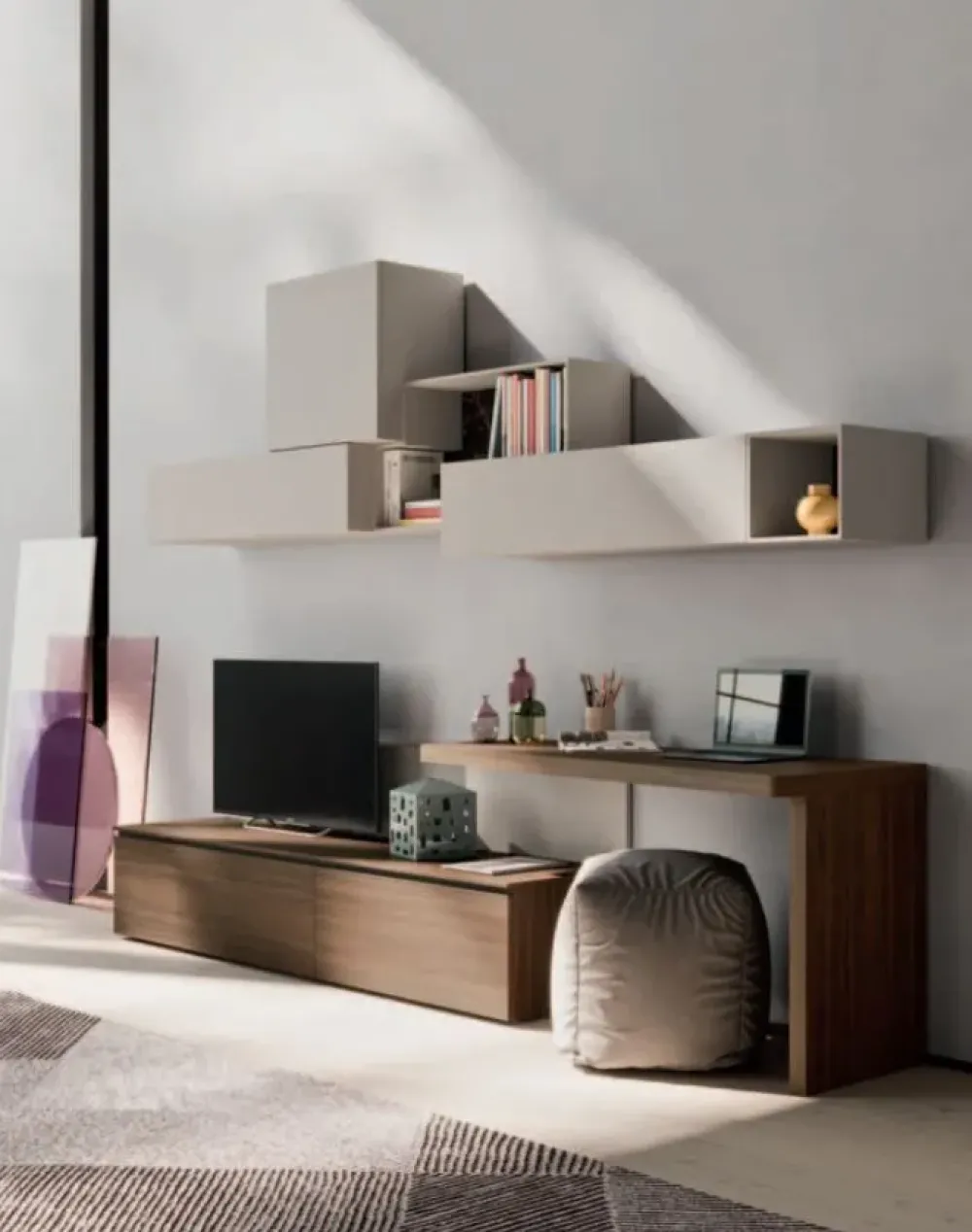 Outlet Parete attrezzata Day 19 : design moderno a prezzo vantaggioso. Pareti Attrezzate